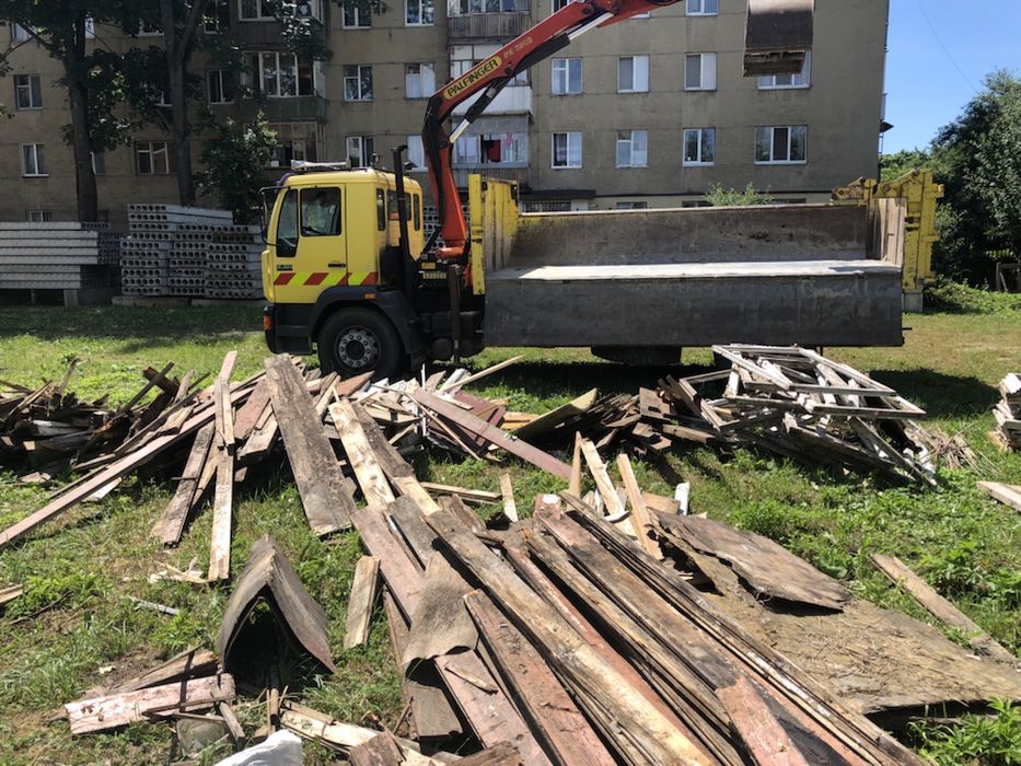 Вивіз будівельного сміття та інше,послуги екскаватора та самопогрузка.