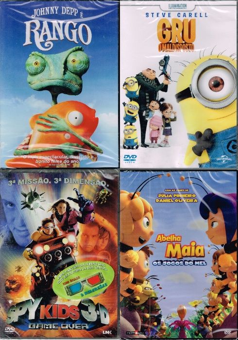 Filmes em DVD: Animação Disney Marvel Pixar Outros - NOVOS! SELADOS!