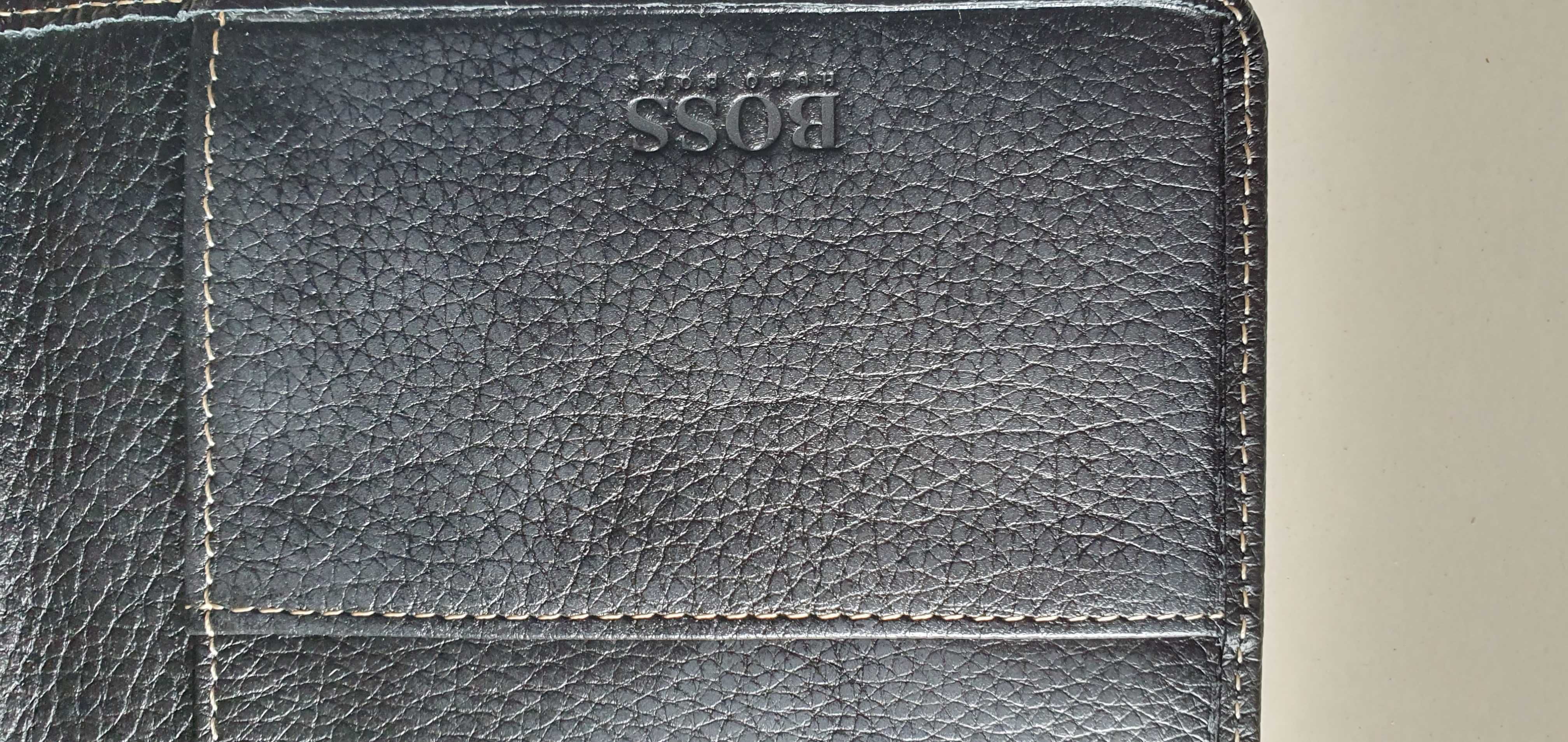 Portfel, organizer, cardholder premium Hugo Boss skóra naturalna