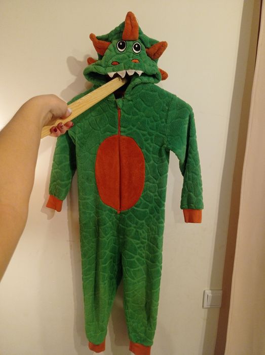 Strój dinozaur przebranie kostium karnawałowy jaszczurka 116 122 smok