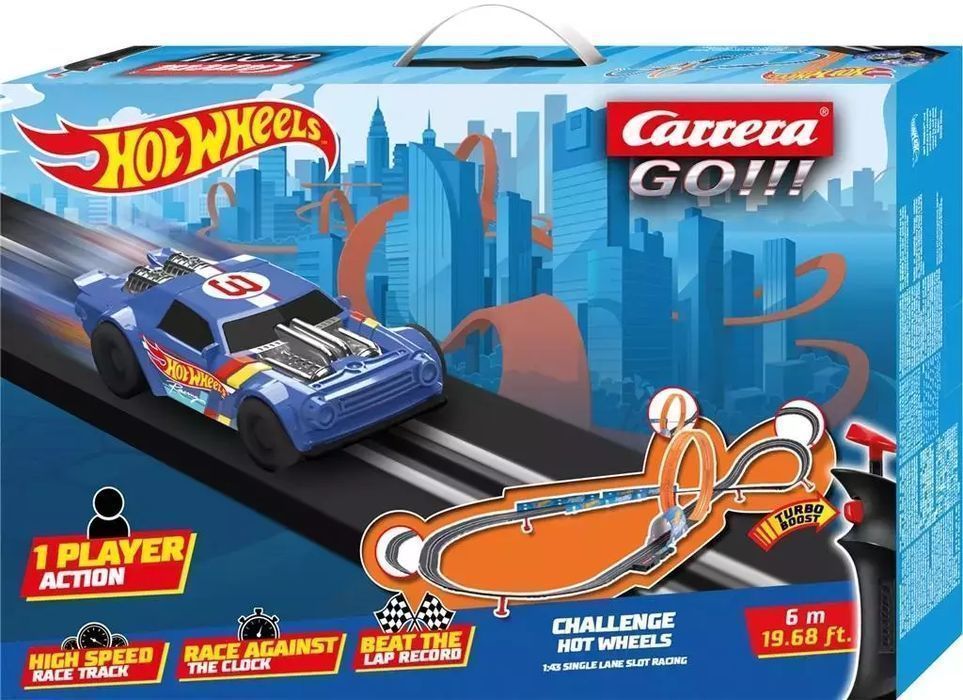 Carrera Go!!! Challenger - Hot Wheels 6,0m. Carrera