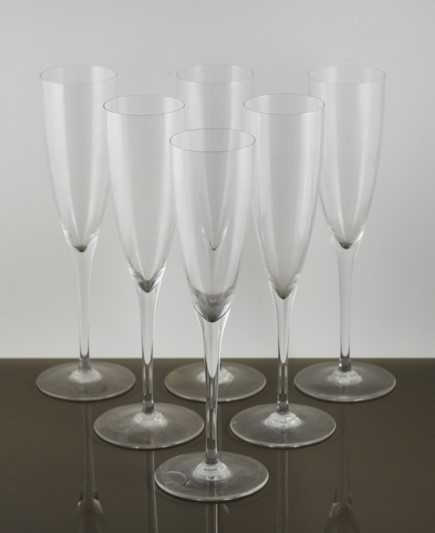 6 Flutes em Cristal Baccarat