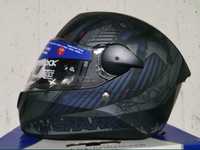 Capacete Shark Skwal 2 Atraxx Black / Blue Matt ( M )( NOVO )