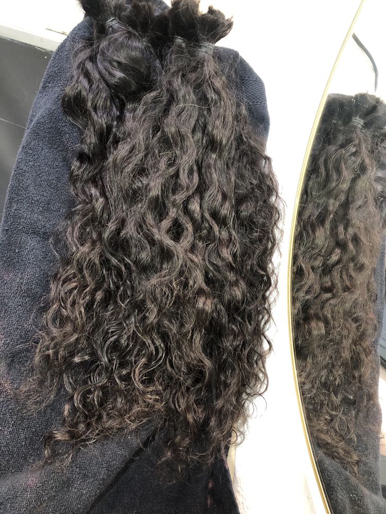 Cabelo humano cacheado