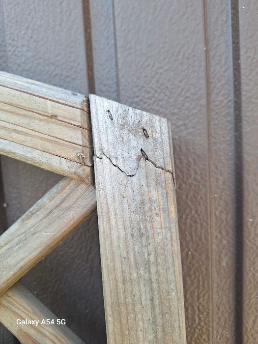 Płoty  lamelowe drewniane 180×180