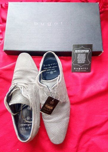 Sapatos Bugatti 40 (cinza - feitos à mão)