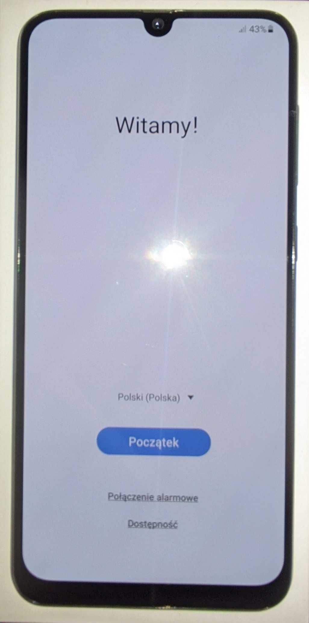 Telefon Samsung A50 Smartfon granatowy zestaw nowa ładowarka kabel
