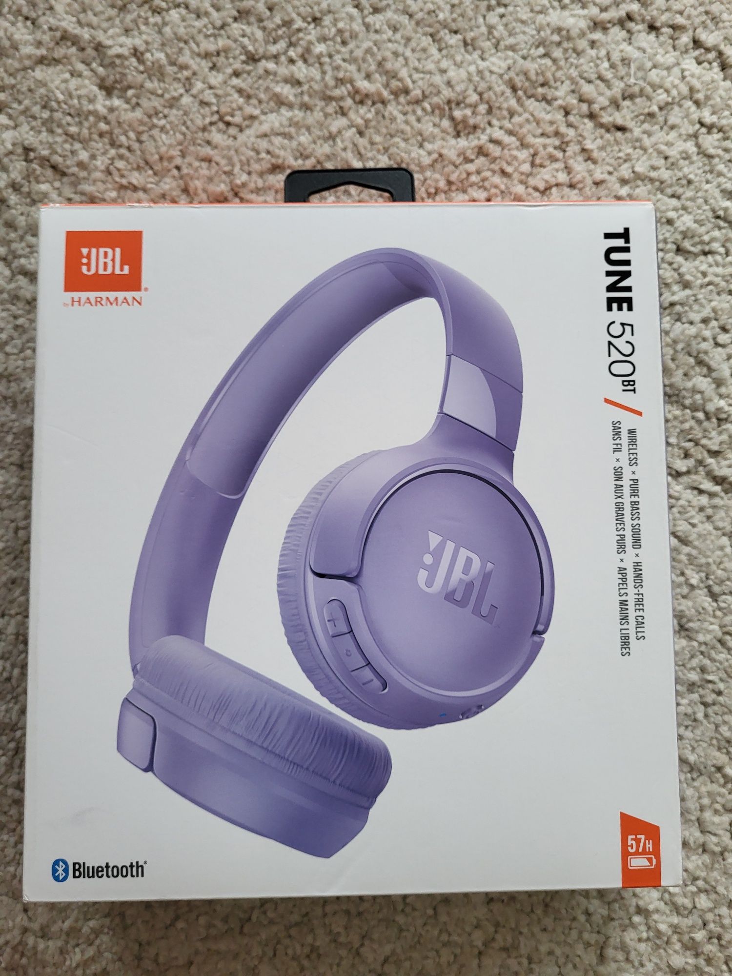 JBL tune 520 BT sluchawki bezprzewodowe fioletowe