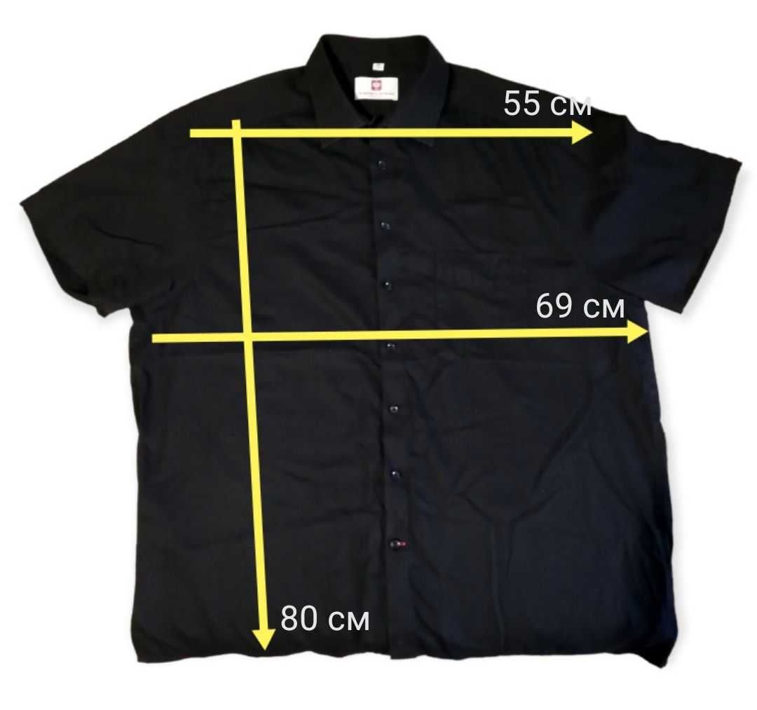 Рубашка Engelbert Straus 3XL, черная рабочая сорочка чорна мужская