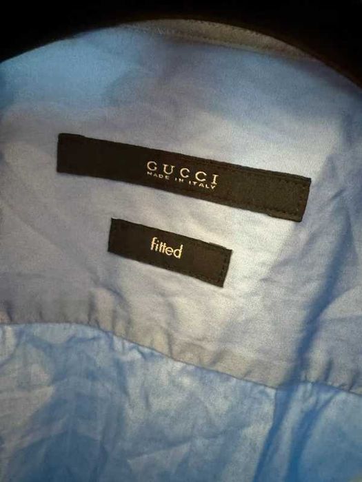 Koszula Gucci Blue Fitted Shirt 39 / 15.5 M