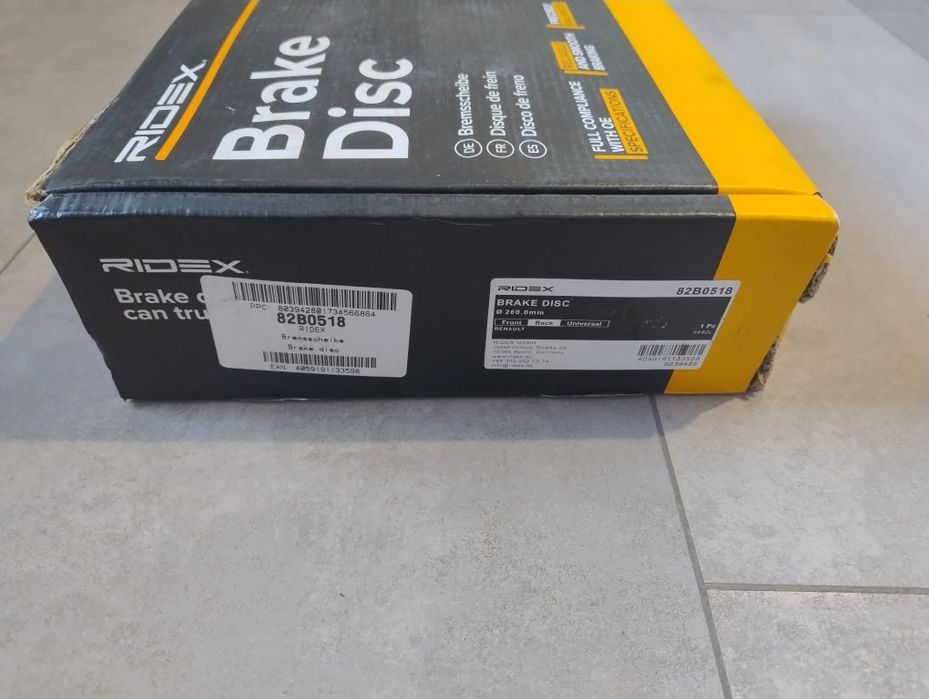 Диски гальмівні для Renault Megane