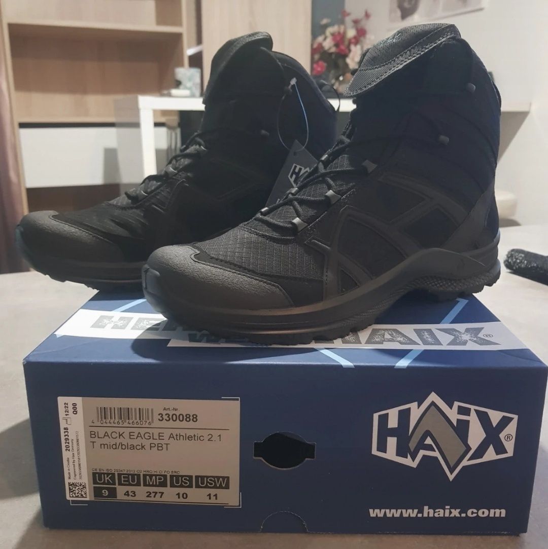 Botas militares Haix Black Eagle 2.1, novas