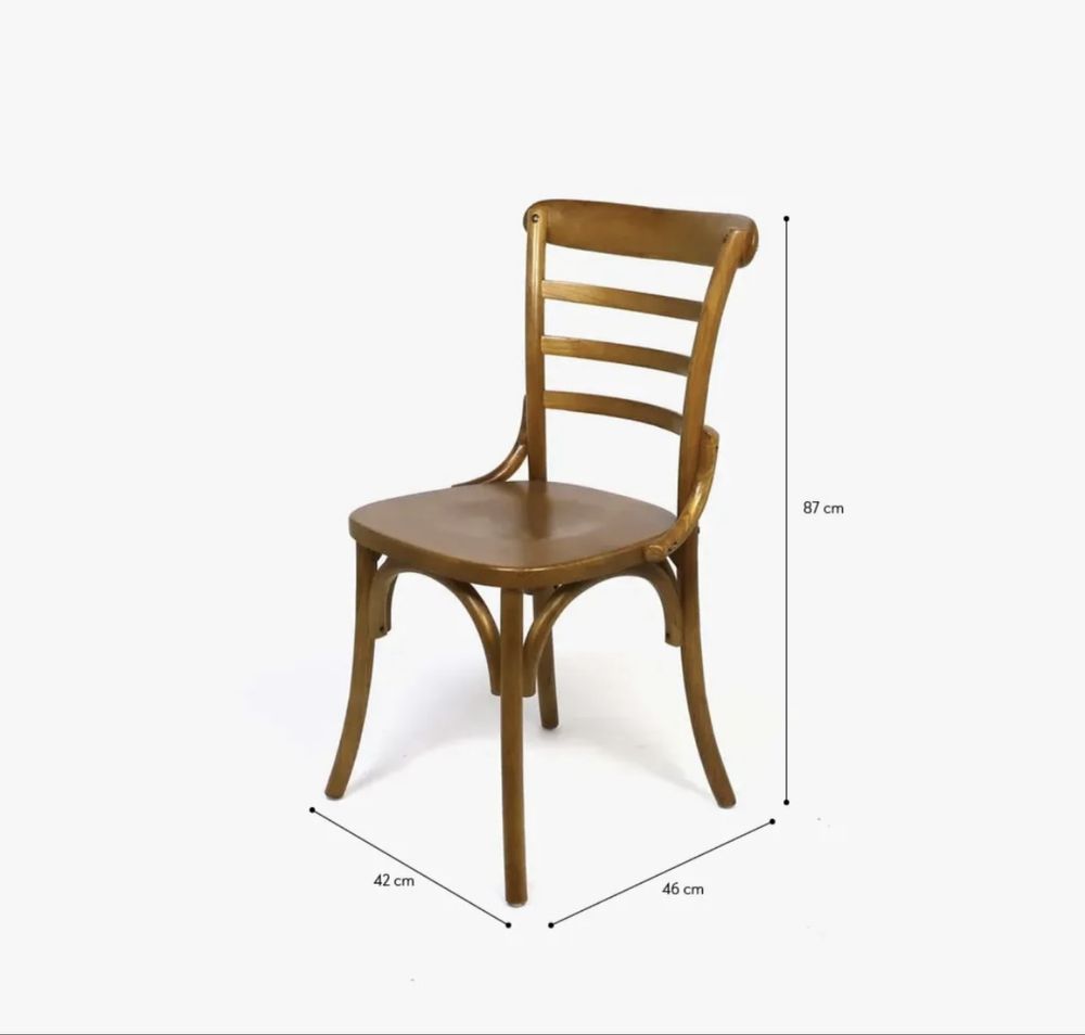 4 Cadeiras em madeira para mesa de jantar