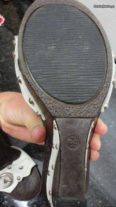 Sapatos de senhora castanho e brancas Xtress