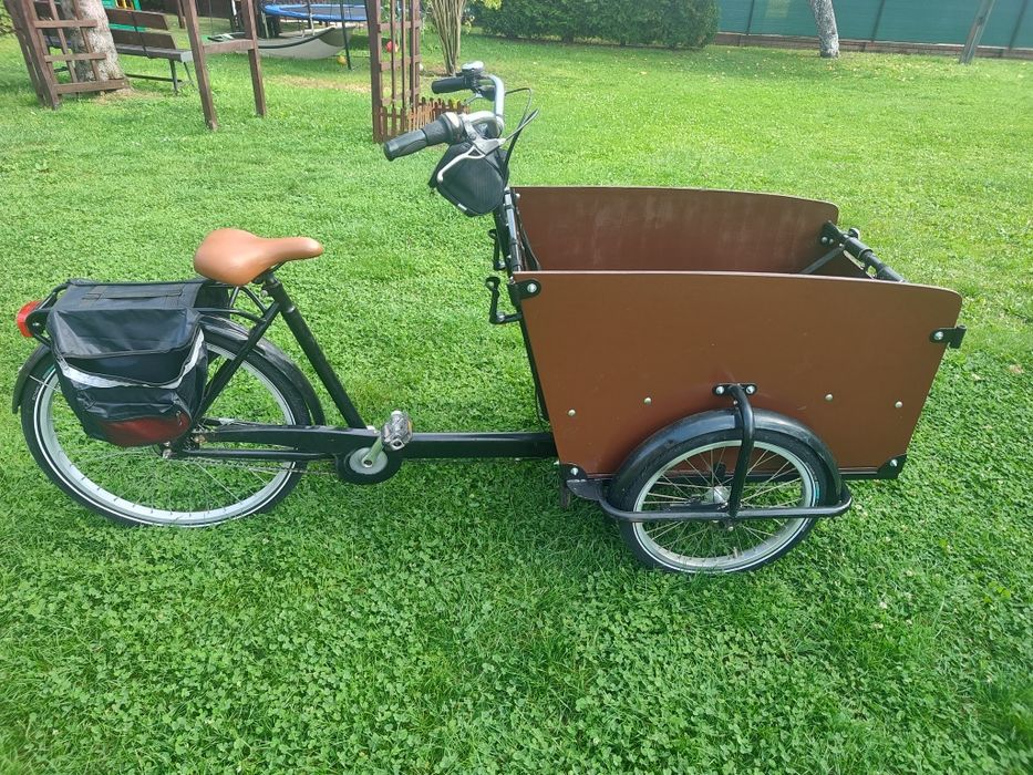 Riksza rowerowa towarowa do przewozu dzieci Babboe Big