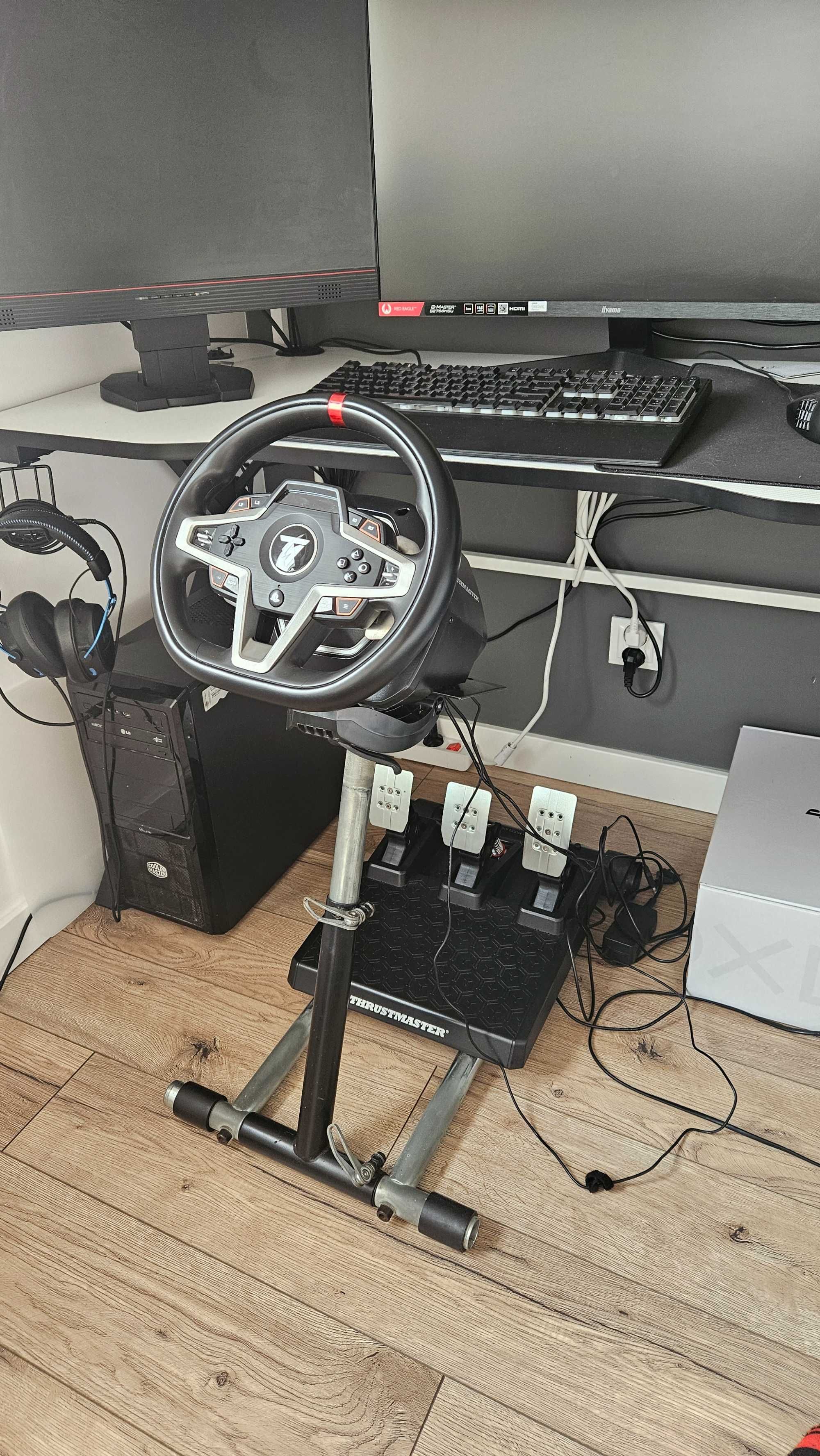 Thrustmaster T248, pedały, stojak, pudełko