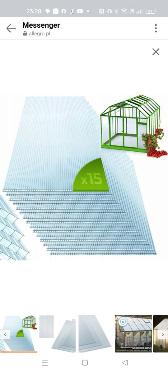 Płyty profilowane z poliwęglanu Jago 1,21 m x 60,5 cm x 4 mm