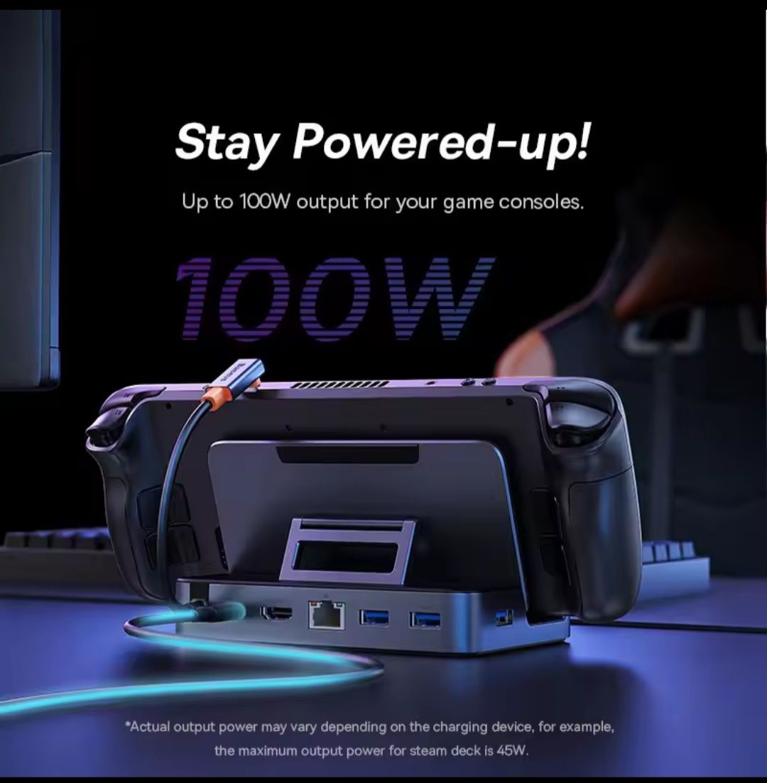 Док станция 9 в 1 Ugreen для Steam deck/Rog /Switch