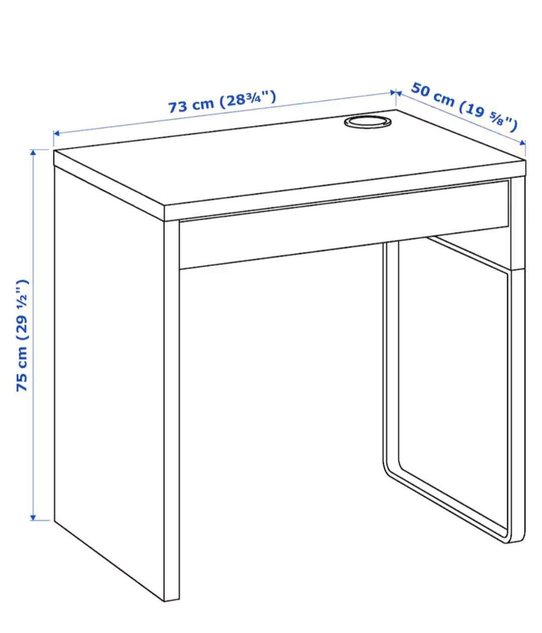 Biurko Micke  73/50 ikea NOWE