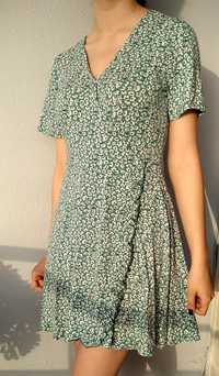 Vestido curto flores Pull&Bear