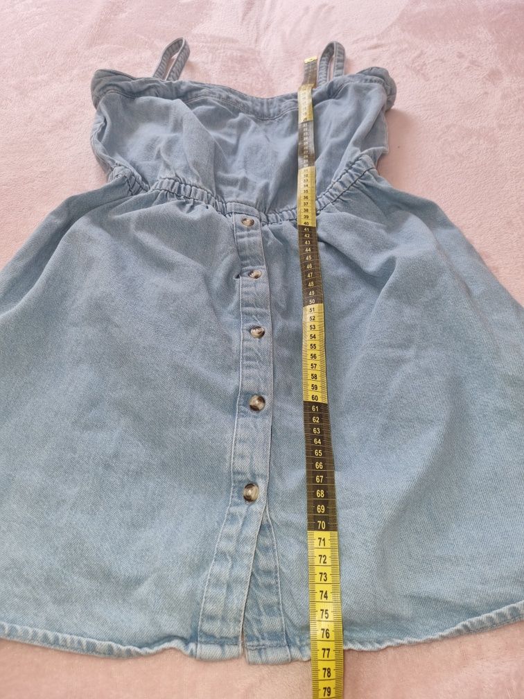 Sukienka jeansowa Pull&Bear S klein guess modna lato