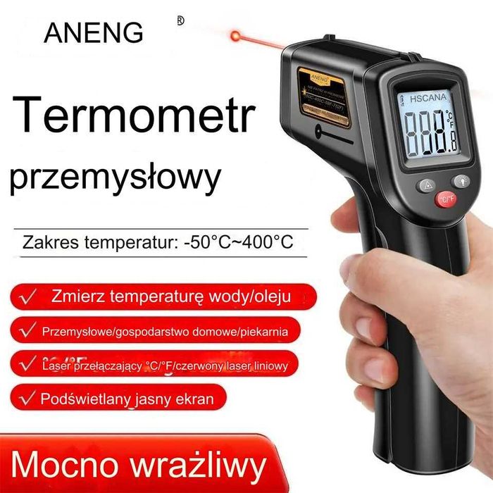 Aneng TH201 termometr na podczerwień czuły bezdotykowy