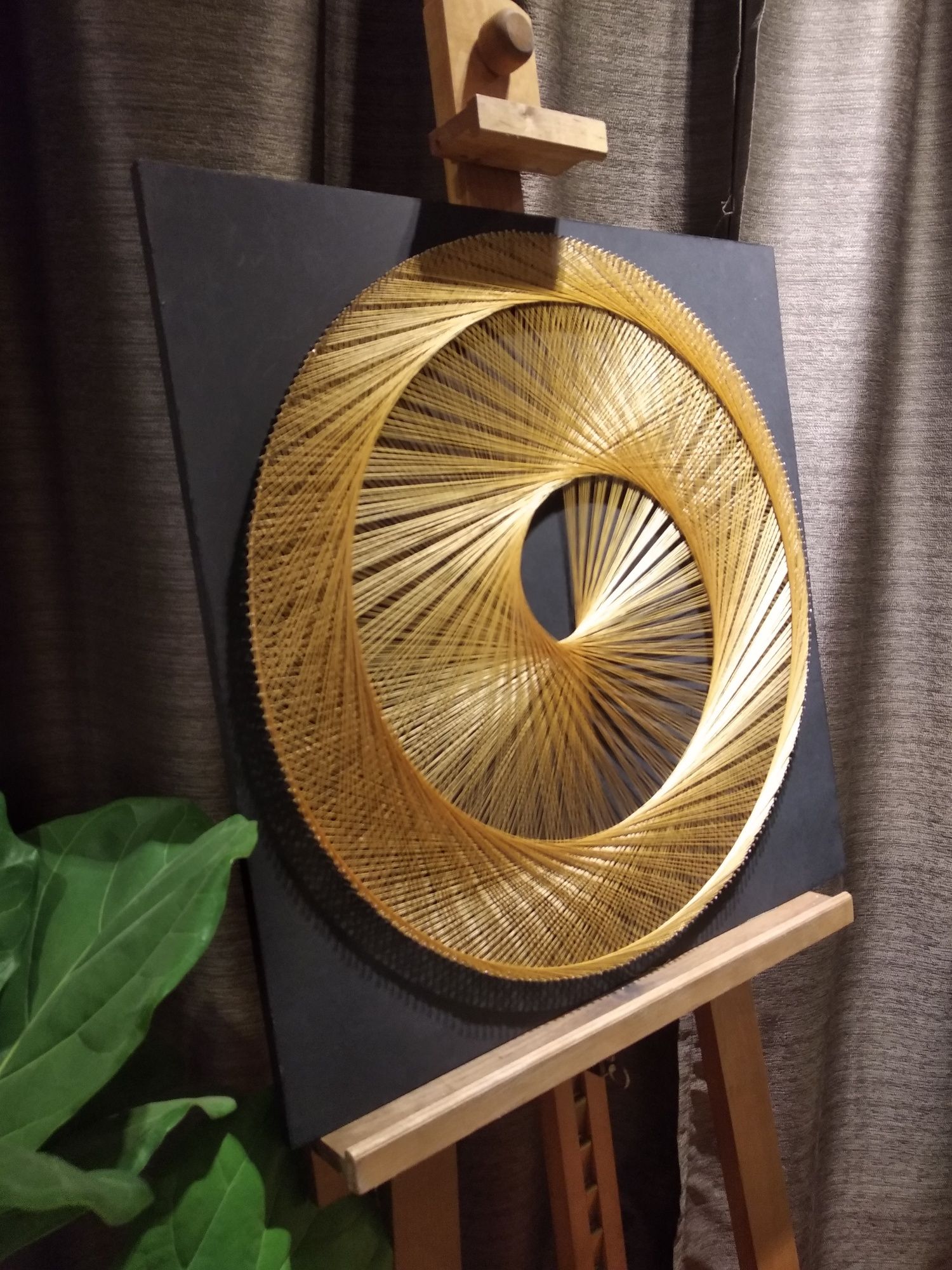 Obraz z nici Stringart String Art ok. 60x60