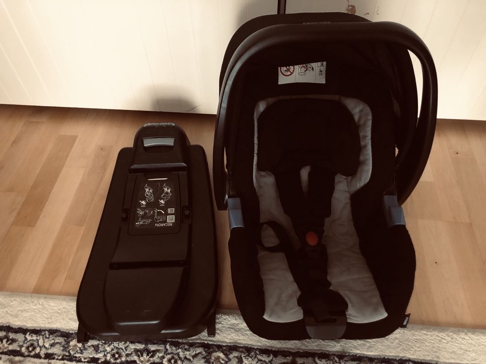 Recaro privia nosidło/fotelik + baza isofix