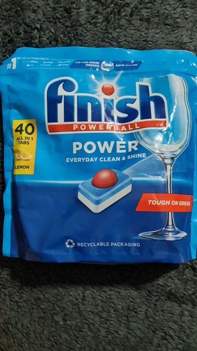 Finish Tabletki do zmywarki Power All-in-1 Tabs lemon 40 szt.