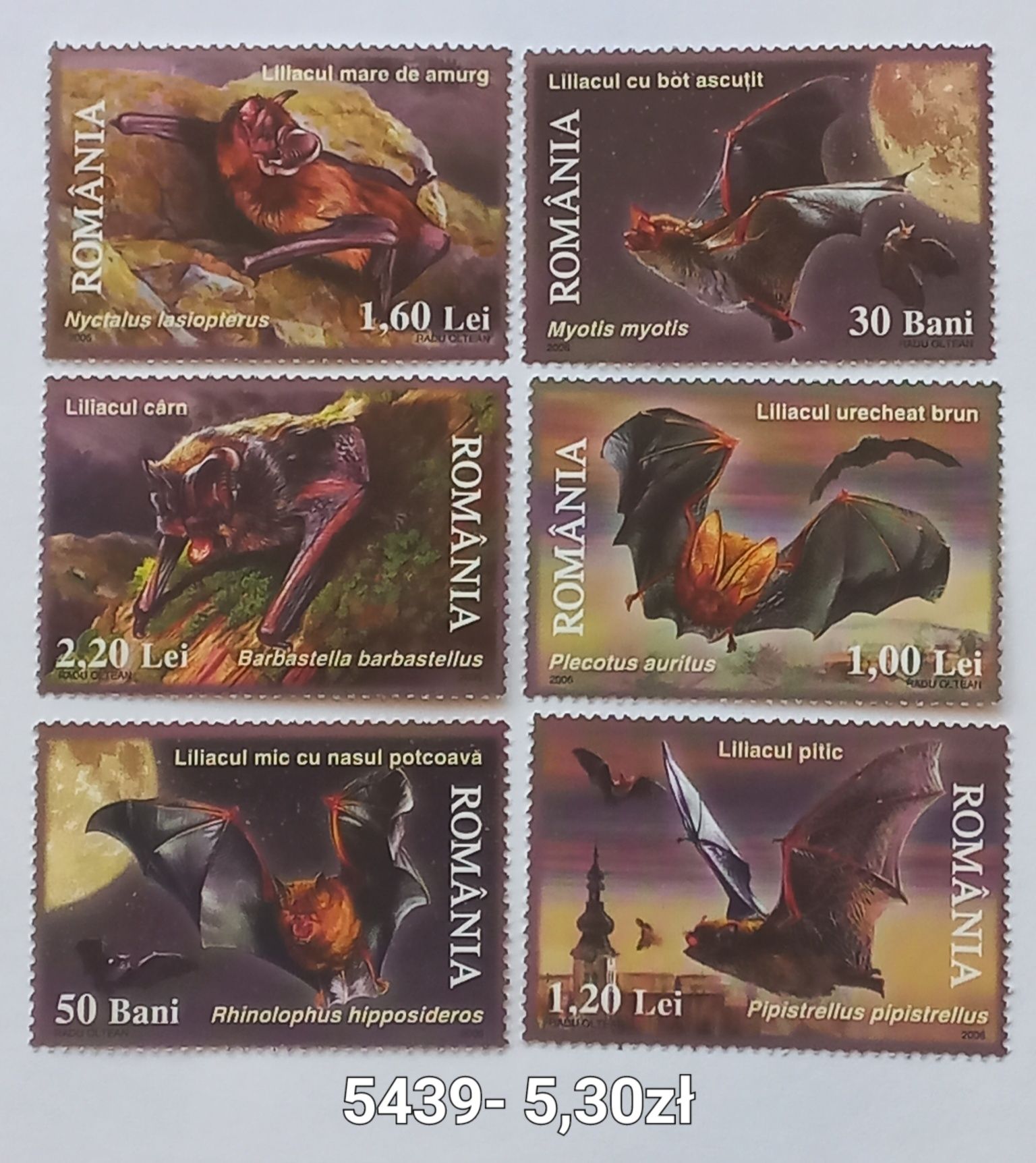 Znaczki pocztowe- fauna/Rumunia 1