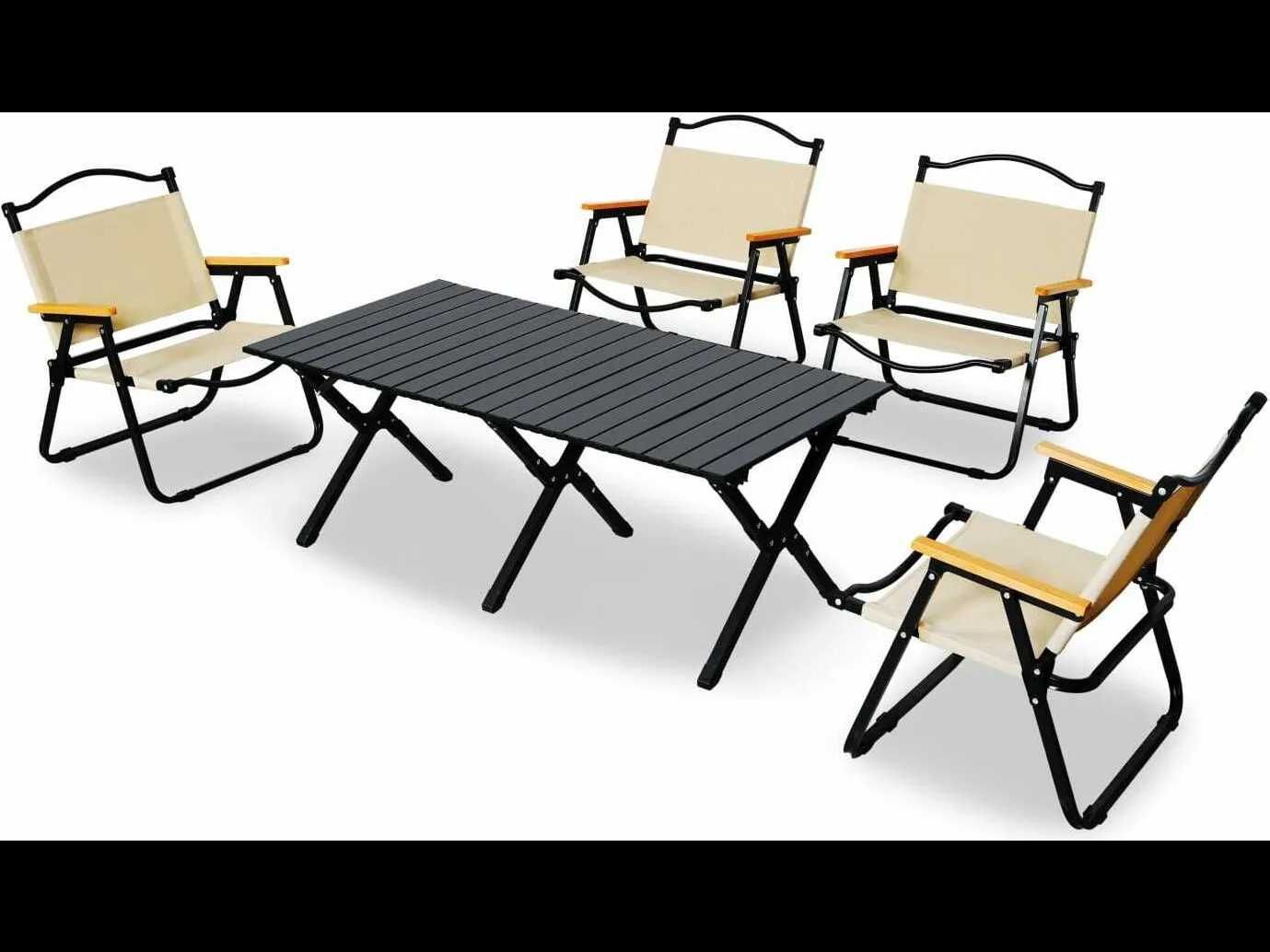 Zestaw mebli turystycznych kempingowych ogrodowych krzesła i stół 2024