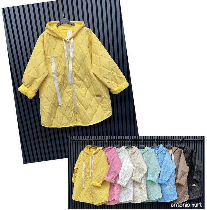 Kurtka pikwana/kaptur 130cm biust