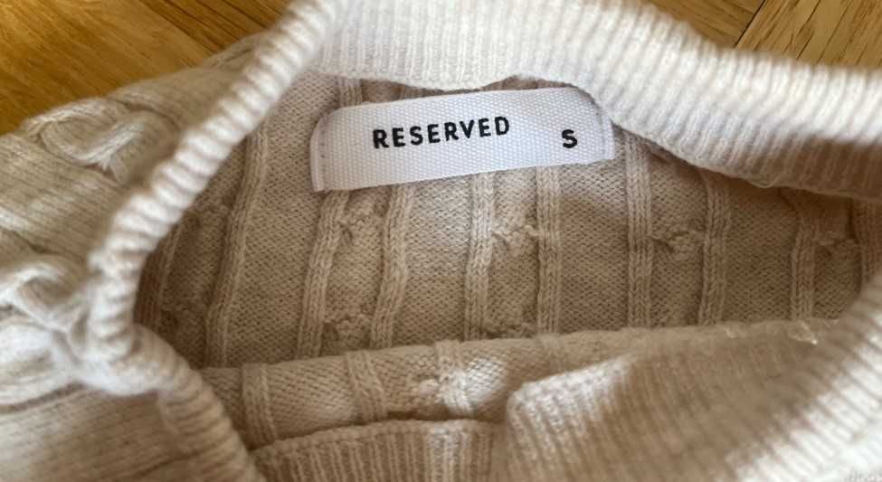 Sweter kremowy Reserved rozm. S