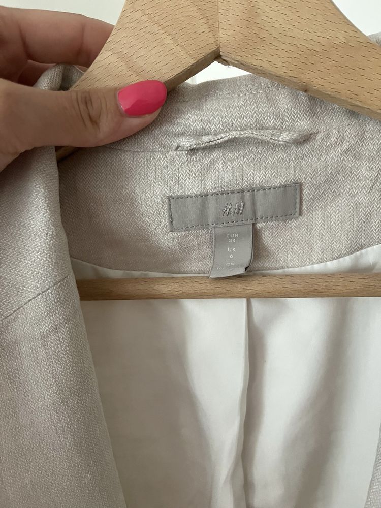 Marynarka zakiet len H&M
