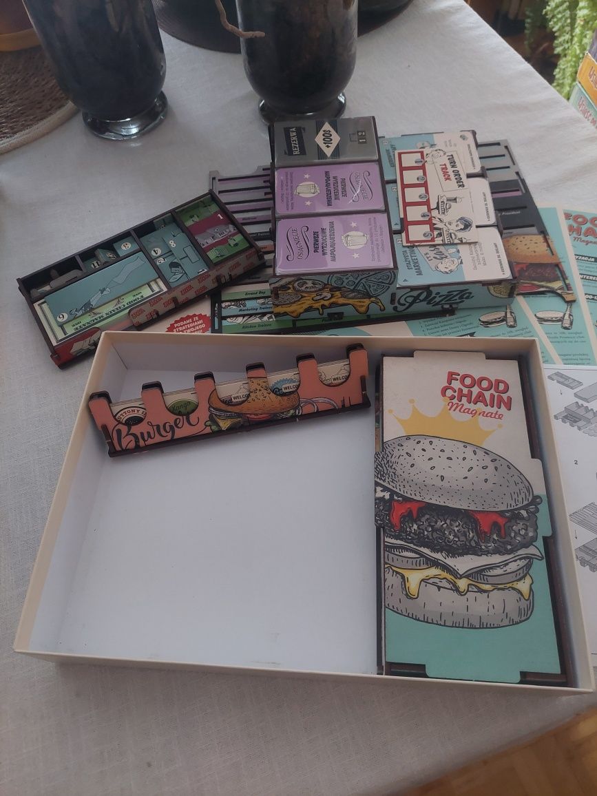 Food chain magnate + insert + koszulki na karty