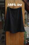 elegancka kobieca lniana len spódnica Tailored by Next 16R czarna midi