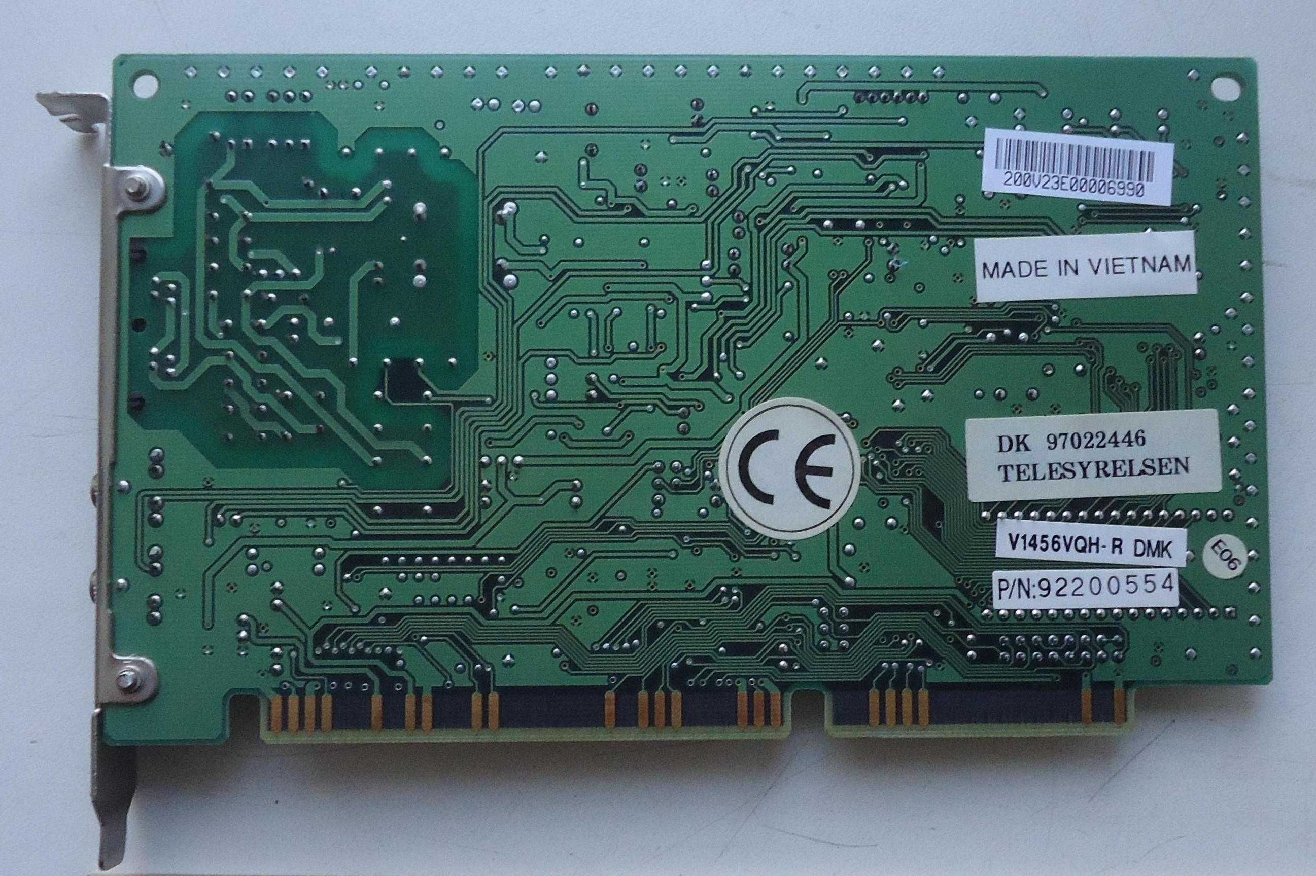 Модем сетевая карта V1456VQH-R на компьютер, Floppy