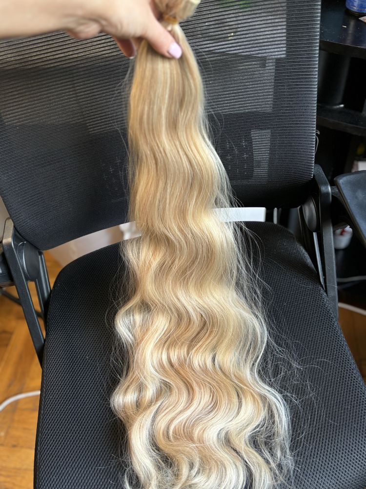 Bioproteinowe włosy. Dla zalożenia metodą kerotynową lubHollywood Hair