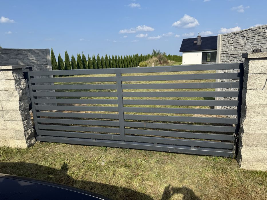 Brama przesuwna antracyt dobry stan