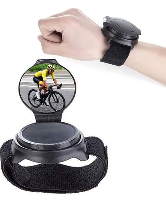 Szerokie lusterko wsteczne do jazdy na rowerze, na nadgarstek
