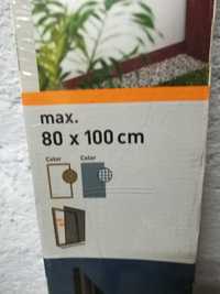 Moskitiera na ramie aluminiowej max 80x100, cena sklepowa 119 zł