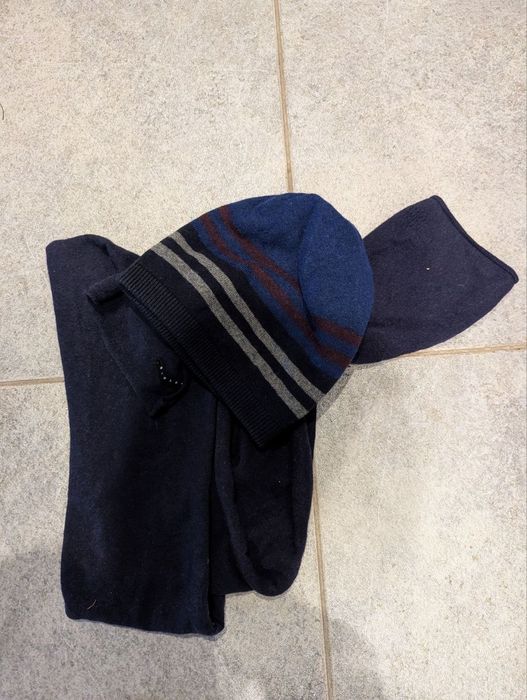 Набір шапка біні + шарф Merino wool