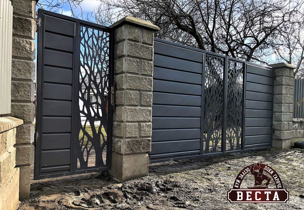 Ковані вироби. Огорожа, Ворота, Брама, Балкон, Мангал, Сходи, Перила.