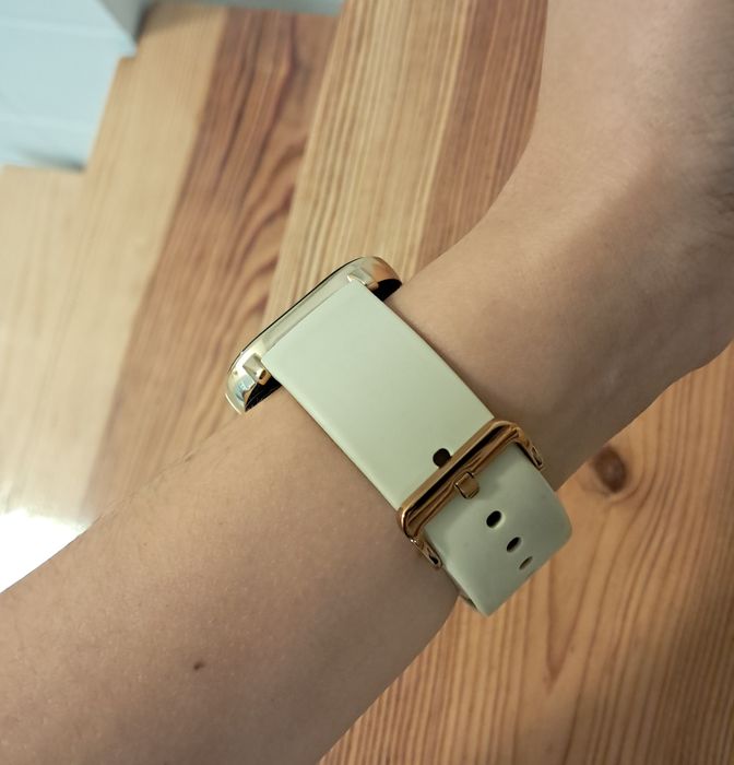 Smartwatch Amazfit GTS bege e rose gold