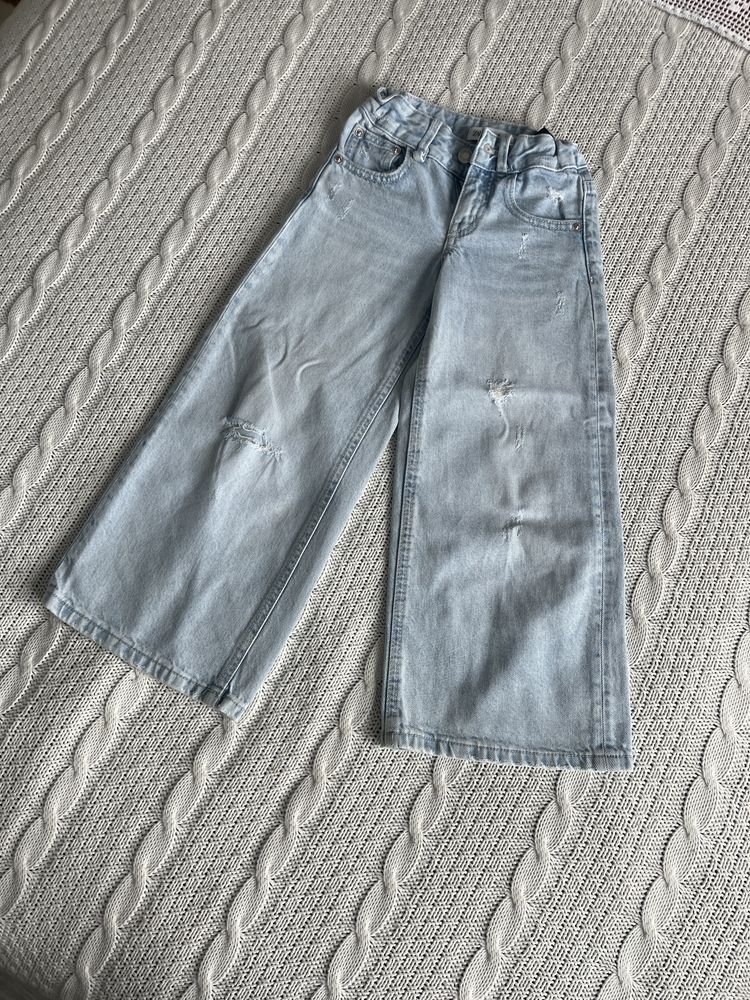 Jeansy dzwony Wide leg Zara r. 116 dla dziewczynki