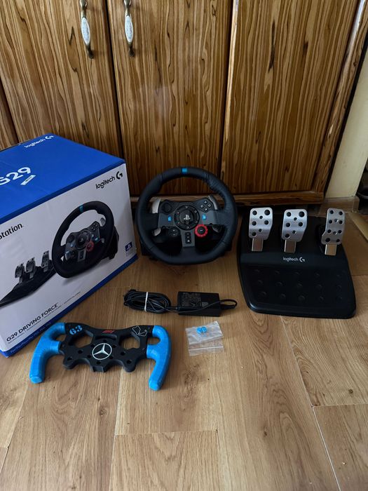 Kierownica Logitech G29 DrivingForce PC/PS4/PS5 + Nakładka + Pudełko