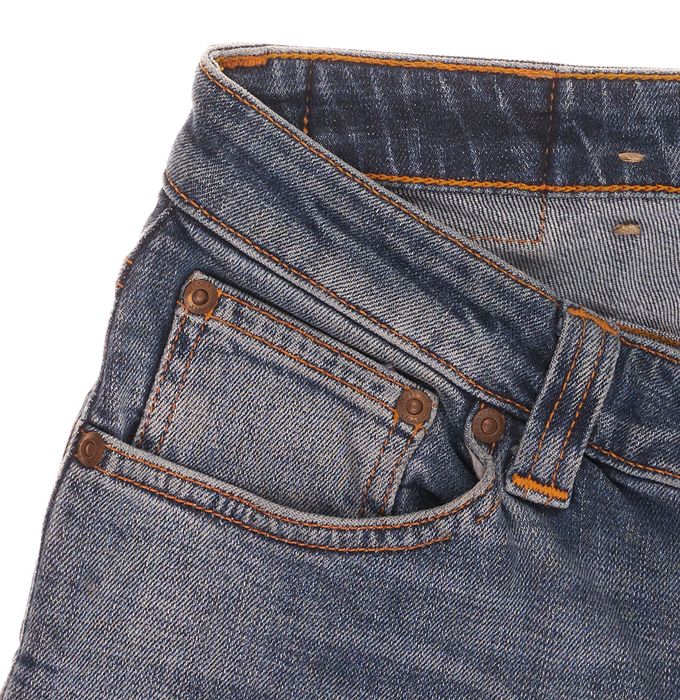 Spodnie Nudie Skinny Sam Spring Blue W27 L34 Damskie Jeans Super Slim