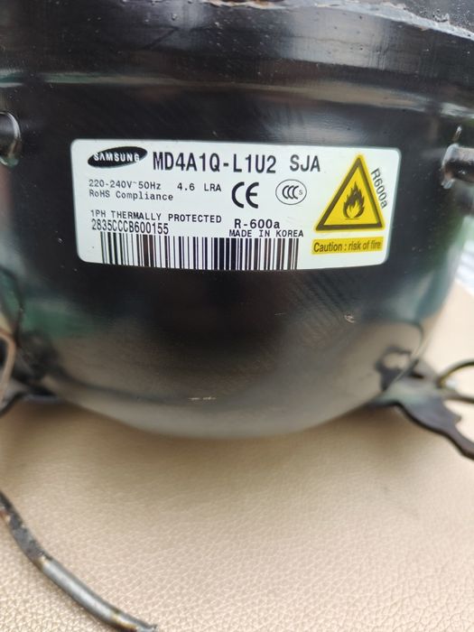 Agregat sprężarka chłodziarka od lodówki firmy Samsung z zaworem Tanio