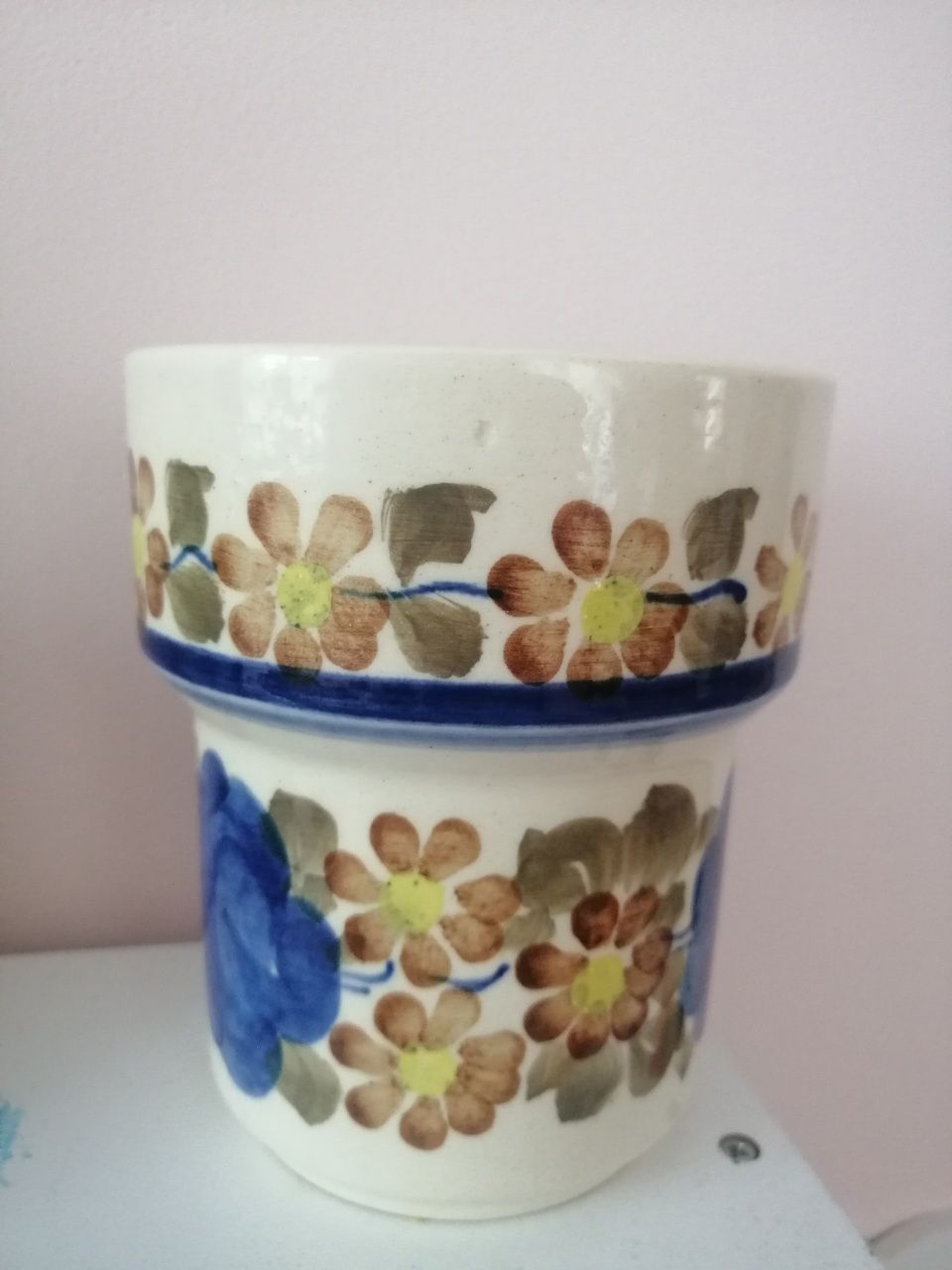 Kubek fajansowy porcelana Wloclawek
