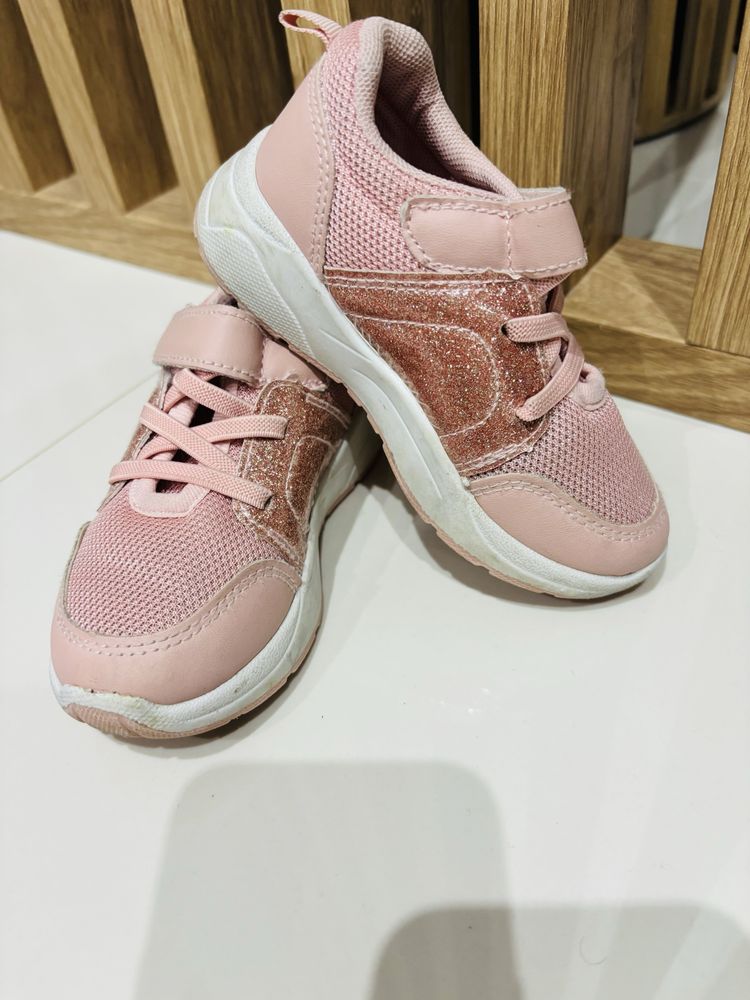Sneakersy, trampki, buty dla dziewczynki, różowe, rozmiar 24, Pepco